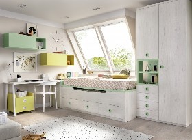 DORMITORIO JUVENIL COMPACTO 